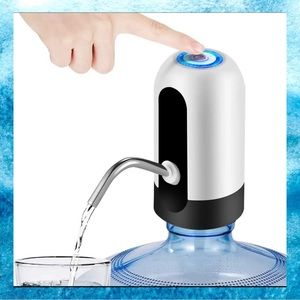 WHITE Water Bottle Dispenser USB Charging Pump